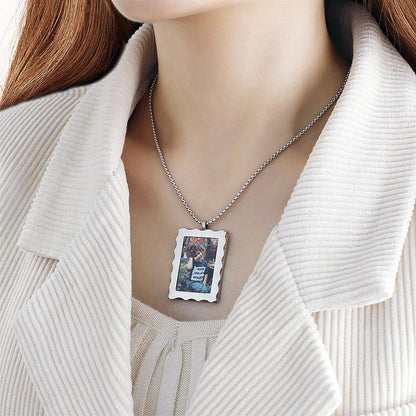 Personalized Photo Pendant Necklace for Her