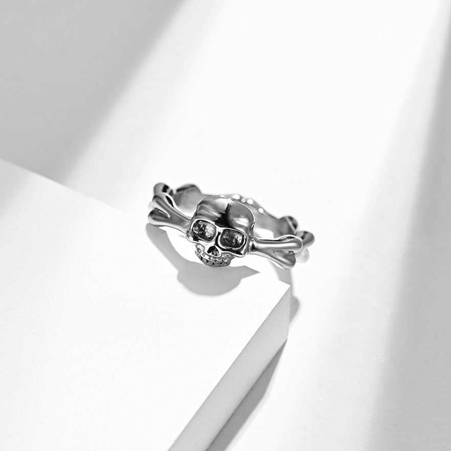 Custom Punk Skull Ring for Him