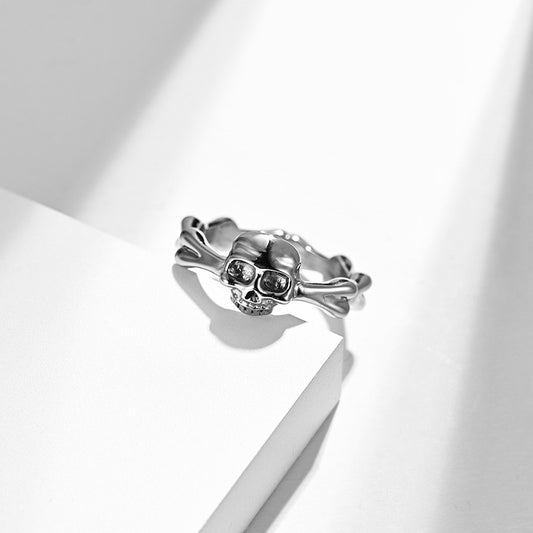Custom Punk Skull Ring for Him