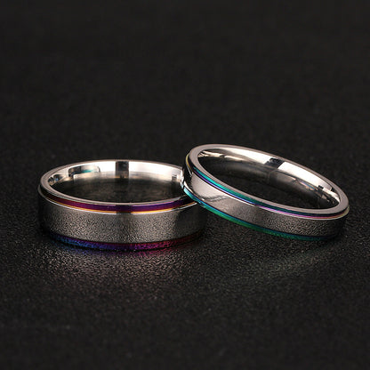 Couple Rings Set with Custom Names Engraved
