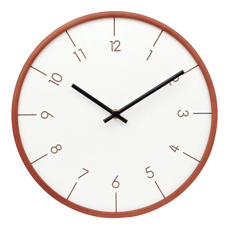 Minimalist Silent Wall Clock – 12" (Non-Ticking)