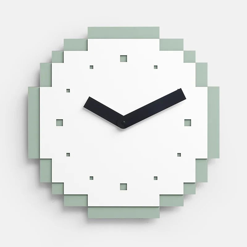 Gullei™ Modern Pixel Theme Wall Decor Silent Clock