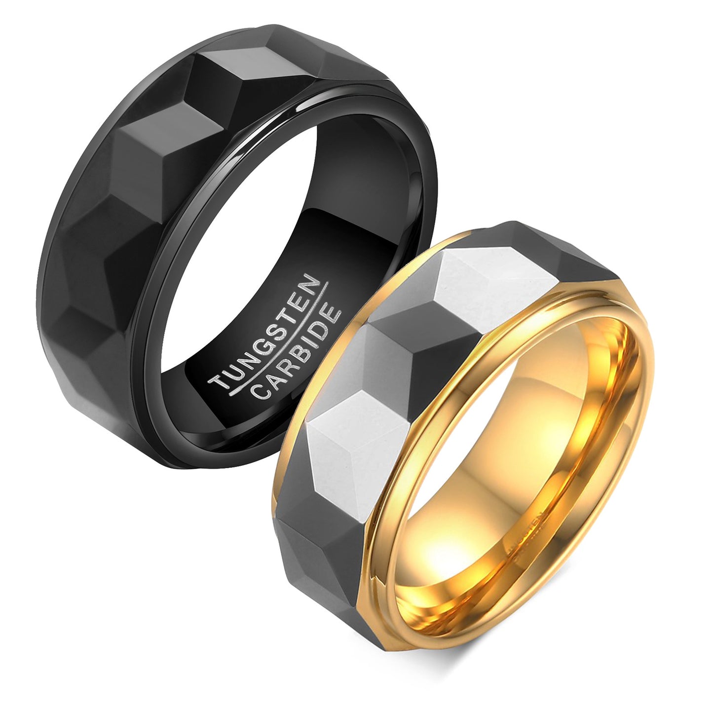 Custom Engraved Mens Wedding Band Tungsten