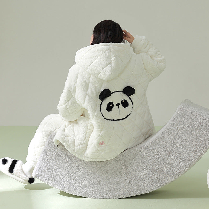 4-Piece Matching Hoodie Winter Pajamas Set - Ultra Soft