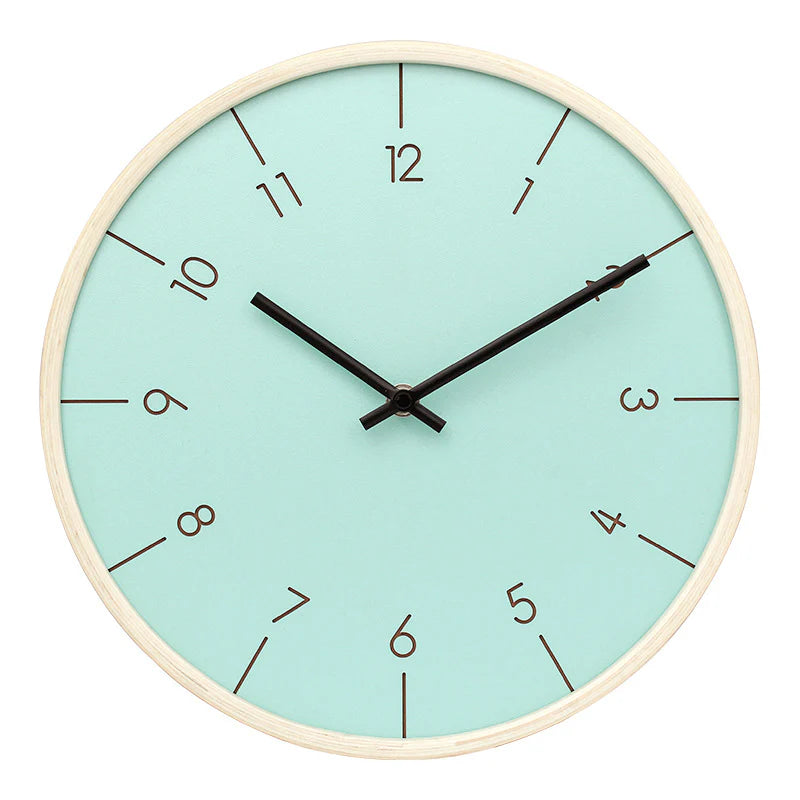 Minimalist Silent Wall Clock – 12" (Non-Ticking)