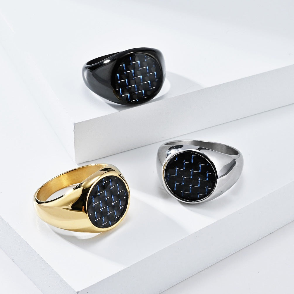 Engraved Fidget Marriage Ring for Men