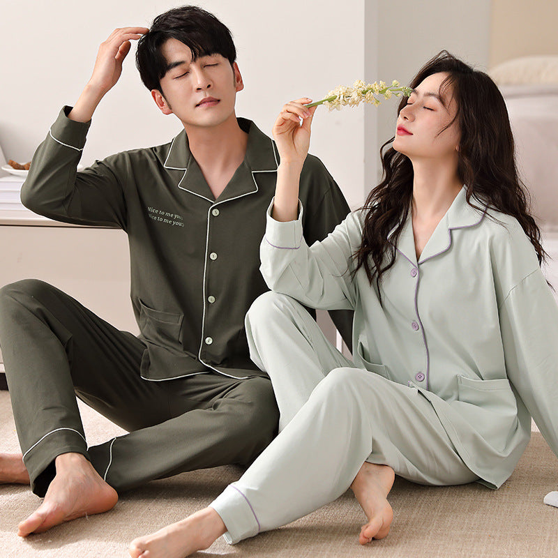 Comfy Winter Couples Pajamas Set 100% Cotton