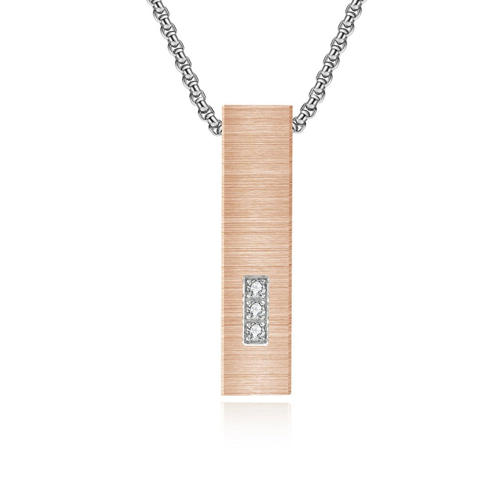 Engraved Urn Cremation Unisex Pendant Necklace