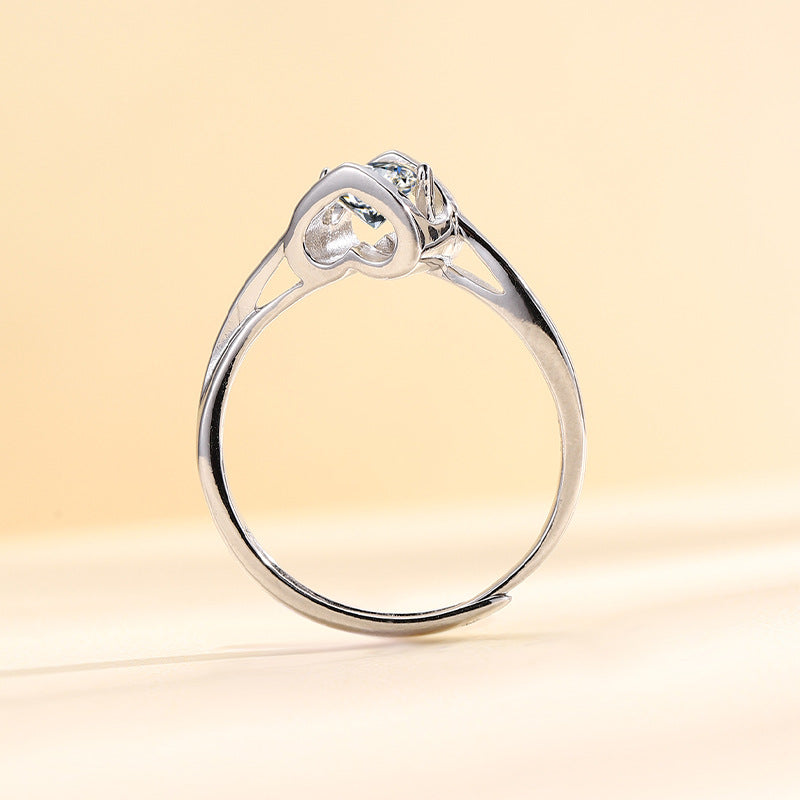 Custom 1 Carat Moissanite Twist Ring for Her