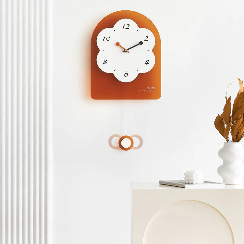Gullei™ Flower Shaped Wall Decoration Pendulum Clock