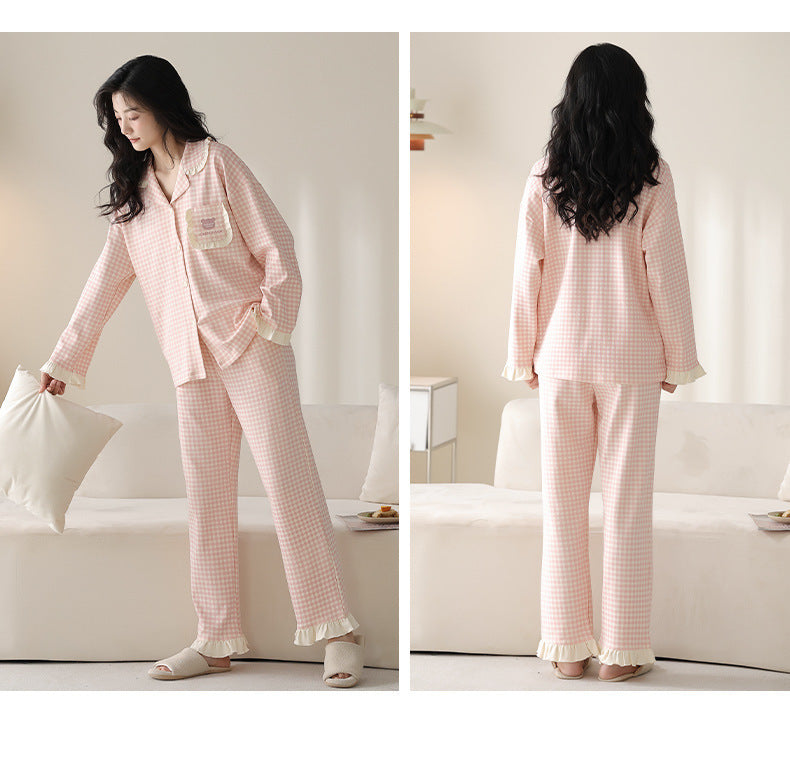 Cotton Loungewear Pajamas Set for Couples