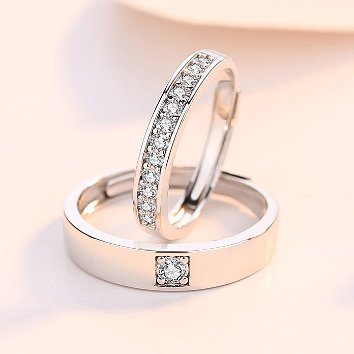 Custom Engraved Matching Wedding Bands for 2