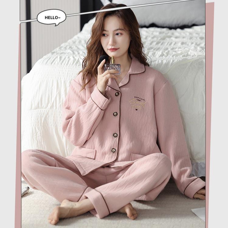 Matching Pair Winter Pajamas Set 100% Cotton