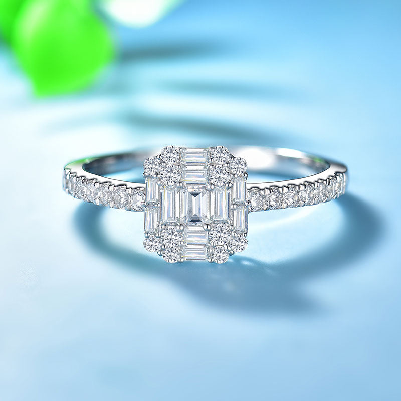 Custom Lab Created Diamond Promise Ring