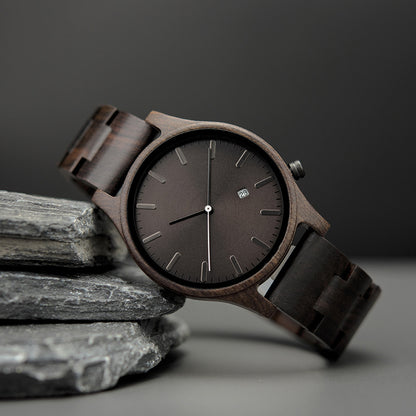 Gift for Men Wooden Quartz Watch