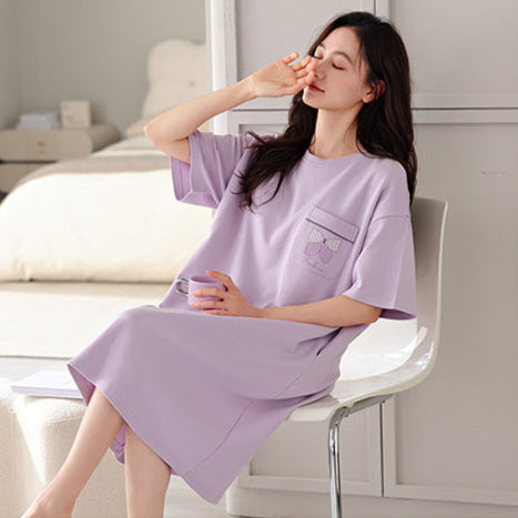 Gullei™ Short Sleeve Sleepwear with Bra Pads Cotton