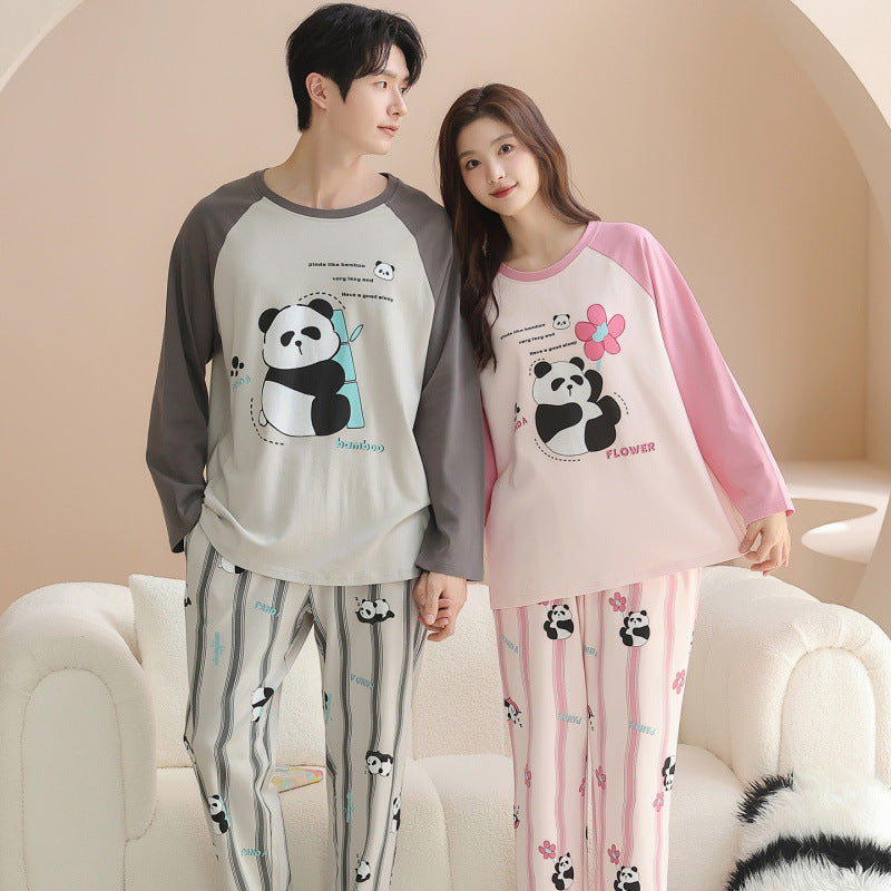 Matching Couple Pajamas – Cute & Cozy Panda Print Set