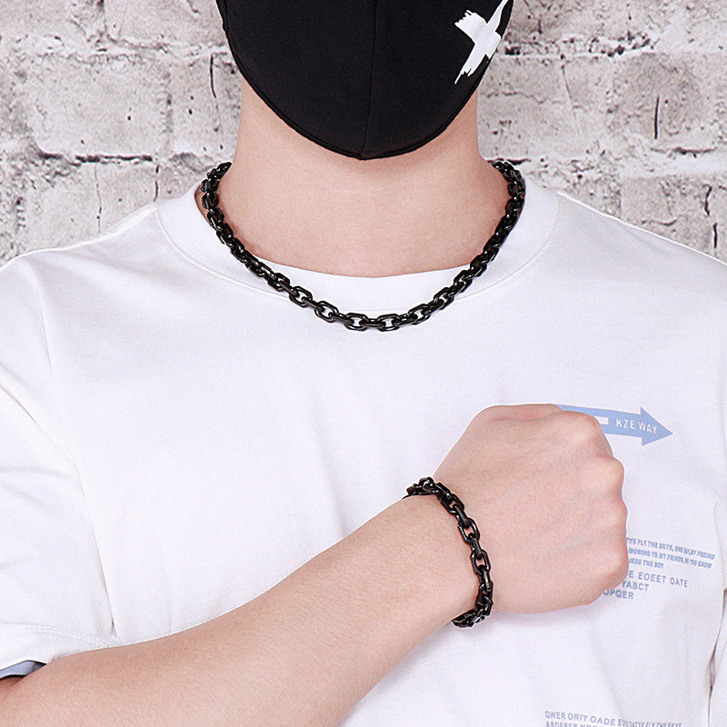 Mens Chunky Link Chain Bracelet 20cm