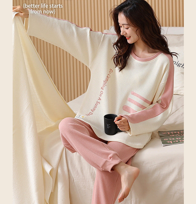 Gullei™ Long Sleeves Pullover Pajamas Set Pure Cotton