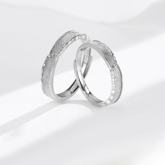 Engravable Galaxy Promise Rings Set for Couples