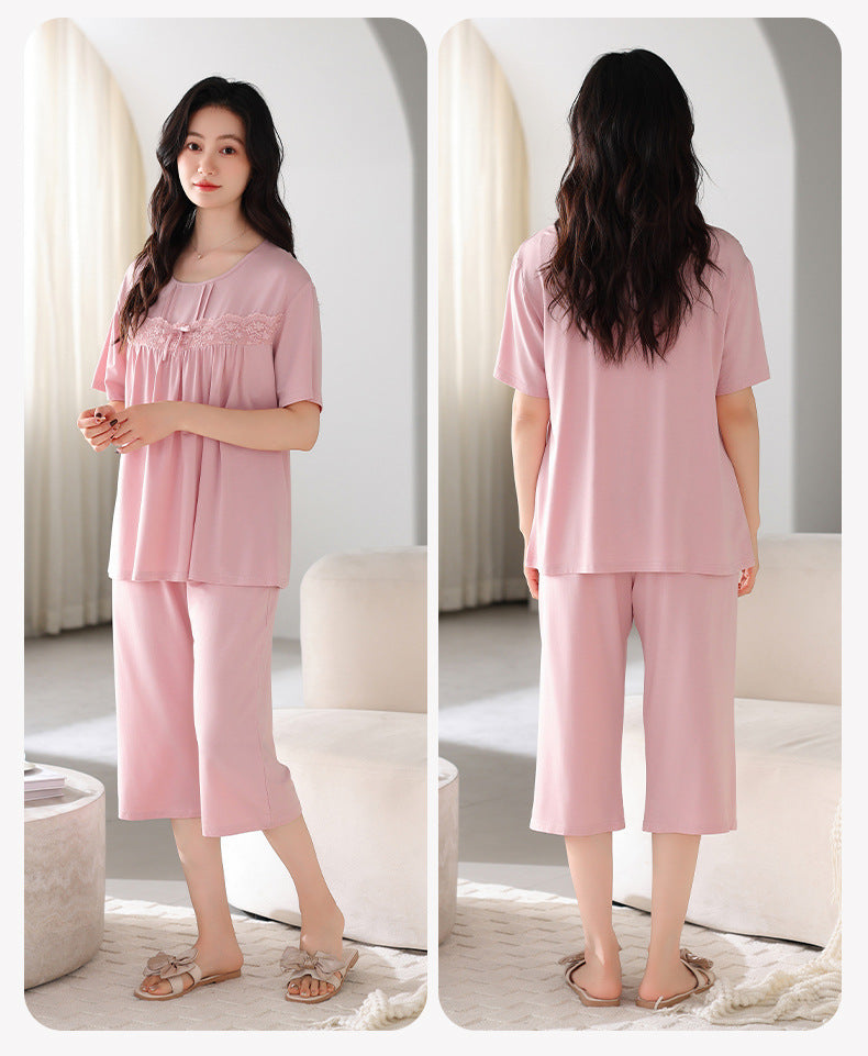 Modal Lace Padded PJ Set