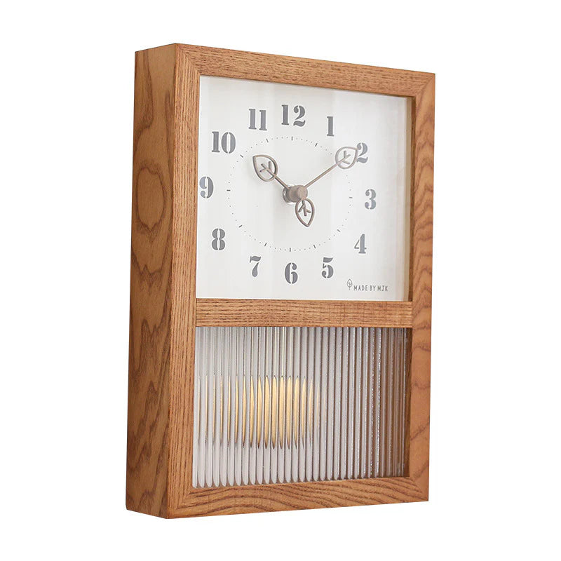 Solid Walnut Silent Pendulum Clock – Japanese Style