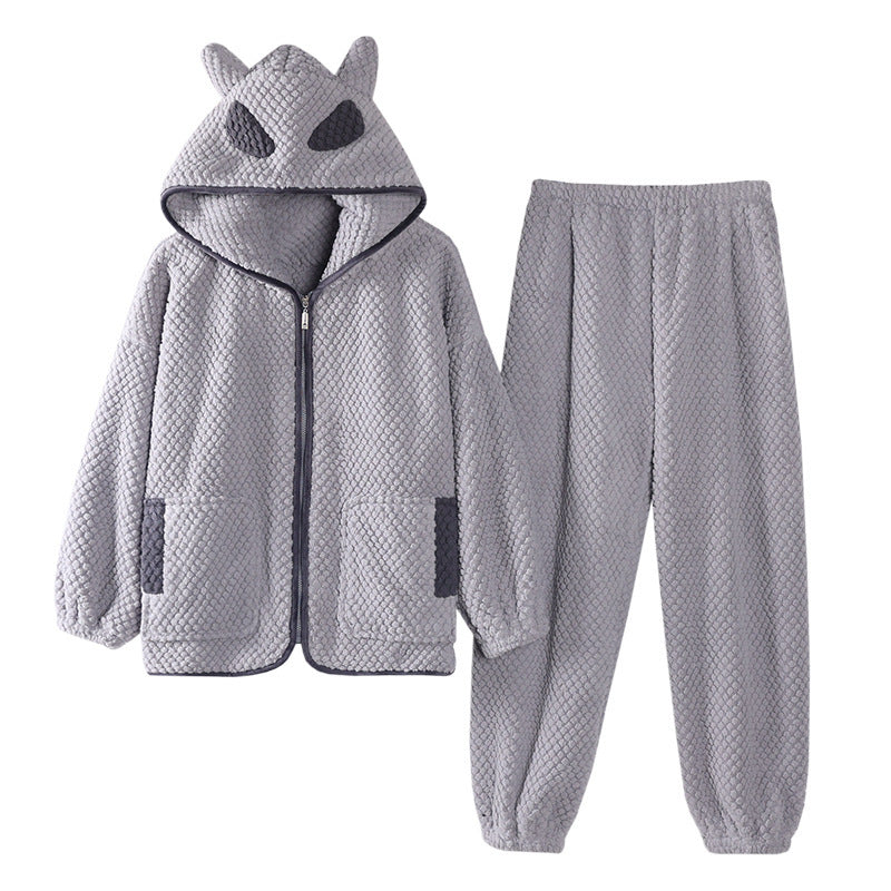 Matching Couple Flannel Pyjamas Set