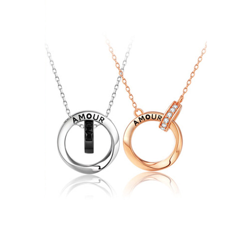 Amour Matching Relationship Necklaces for Couples