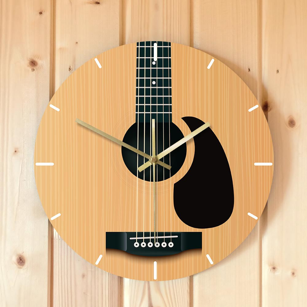 Wall Deco Clock Gift for Guitarist
