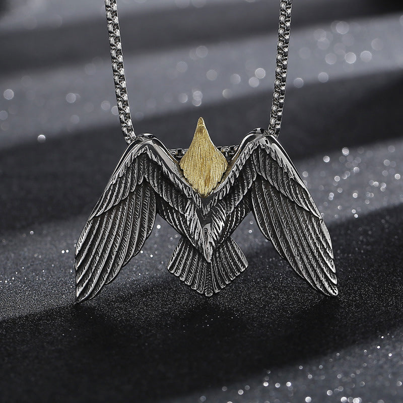 Falcon Mens Pendant Necklace