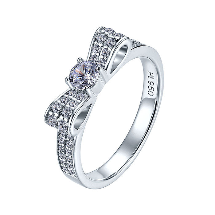 0.3 Carat Moissanite Diamond Stackable Ring