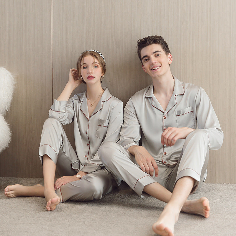 Sleepwear Matching Pajamas Set for Men and Women