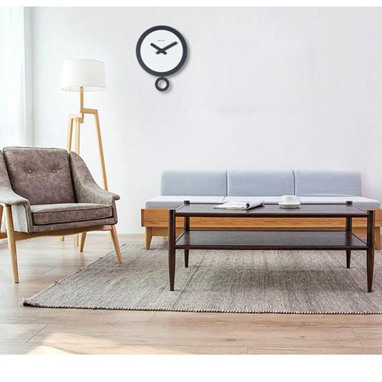 Modern Minimalist Pendulum Silent Wall Clock (13.8")