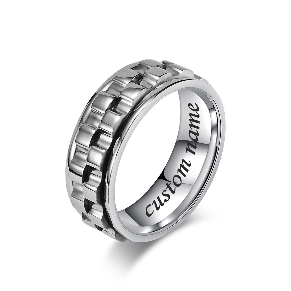 Custom Name Fidget Spinner Ring