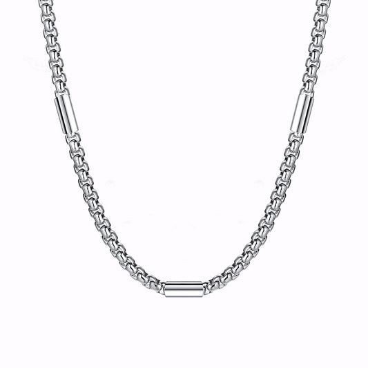 Mens Thick Round Box Chain Jewelry Gift