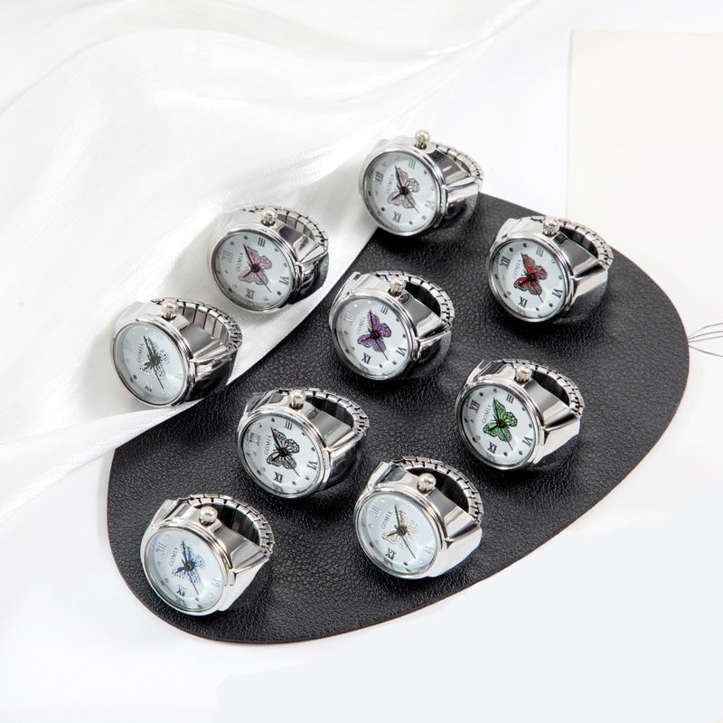 Gullei™ Butterfly Dial Fully Functional Watch Ring - Adjustable Size