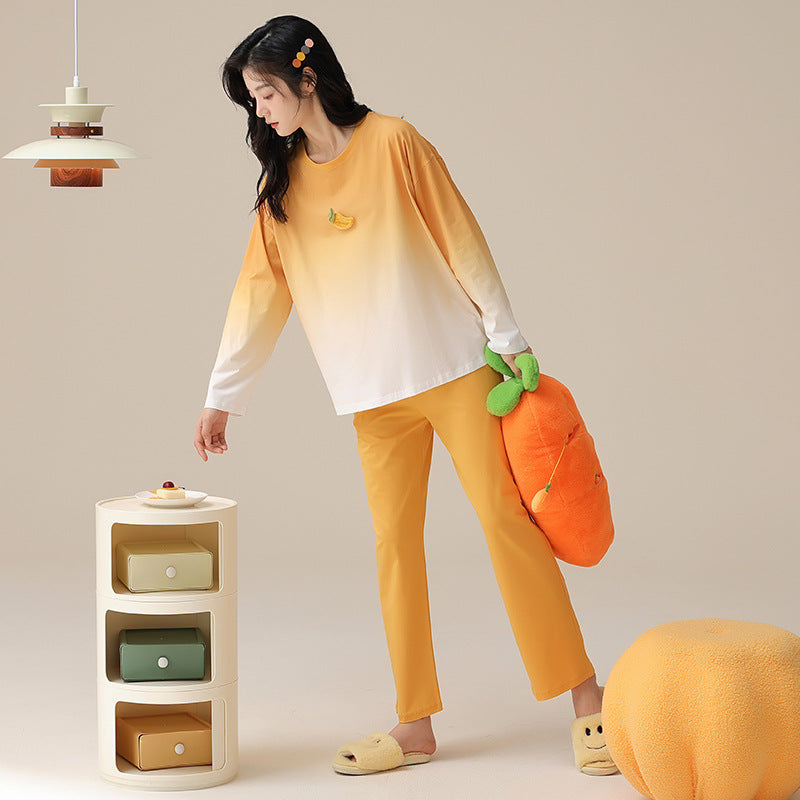 Two-Piece Cotton Pajamas Set for Women - 100% Cotton