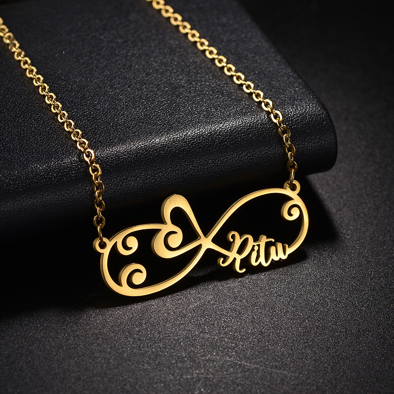 Infinity Sign Personal Name Necklace