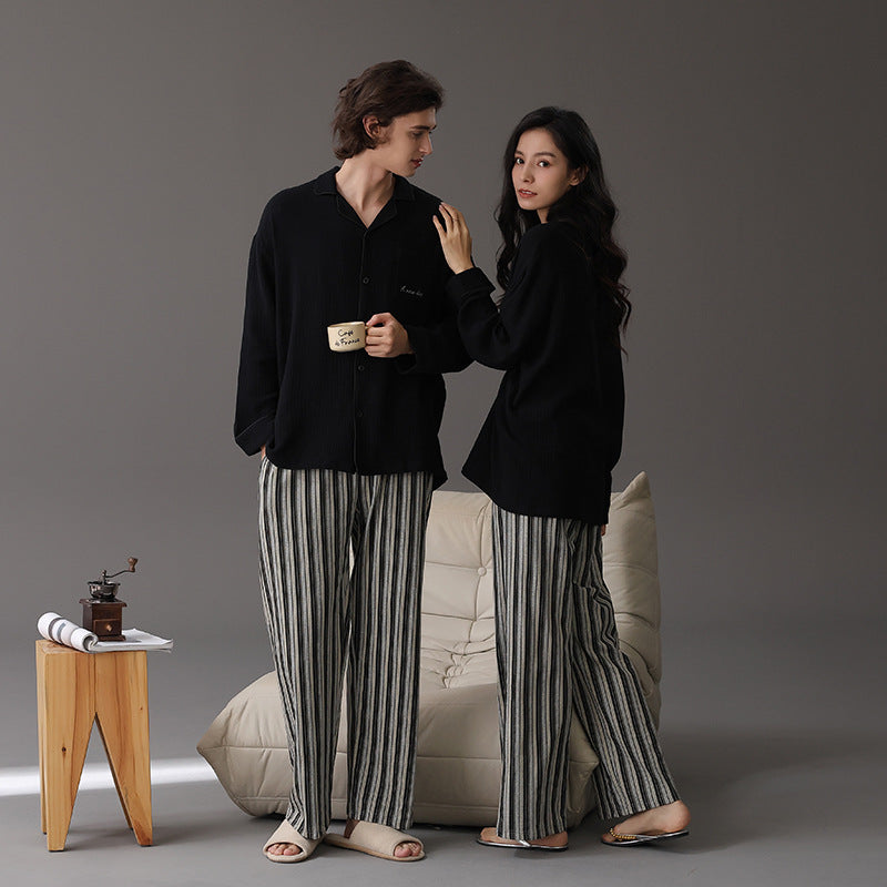 100% Organic Cotton Couple Pajamas - Matching Comfy Set
