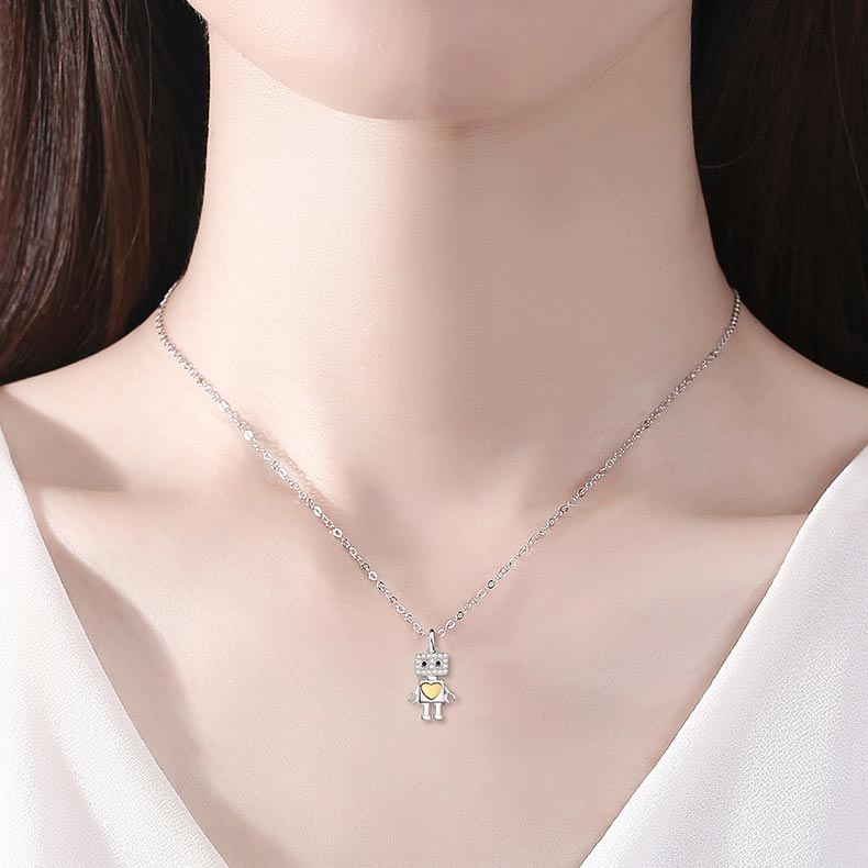 Engraved Matching Couple Necklaces Set for 2