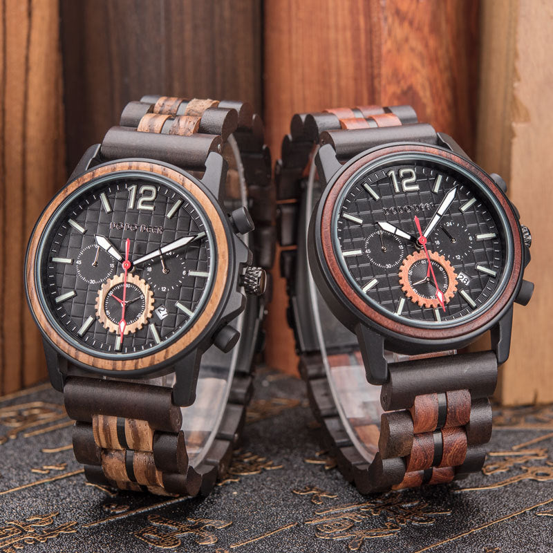 Multifunctional Matching Couple Watch Set with Custom Engraving
