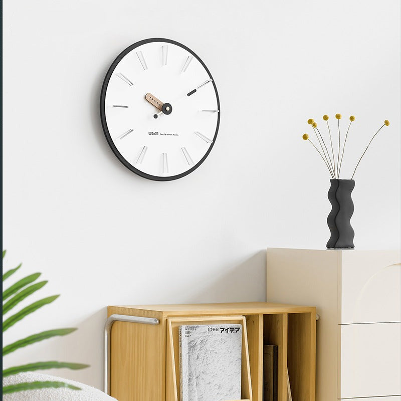 36cm Silent Wall Clock - Modern Minimalist Scandinavian Design