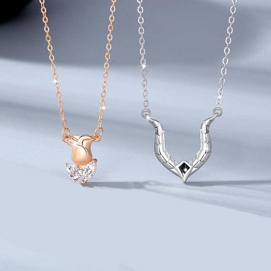 Beauty and the Beast Style Necklaces Set for Two