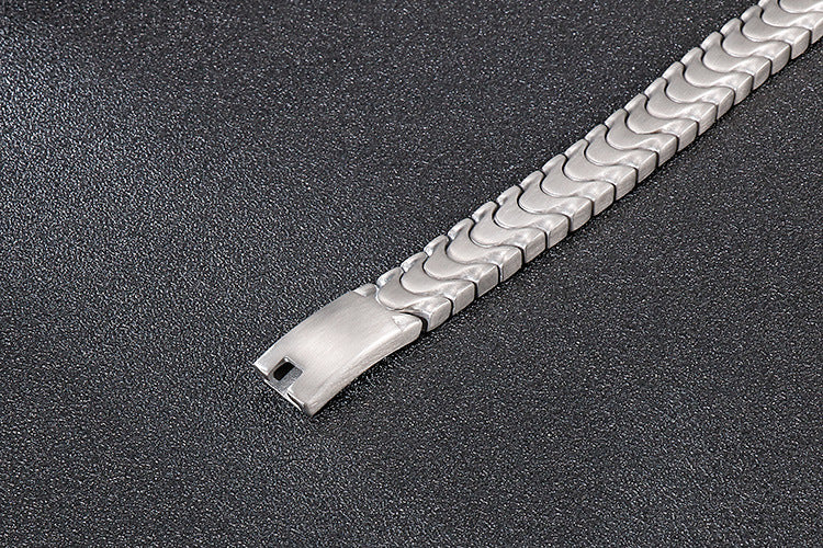 Custom Brushed Mens Bracelet 21cm