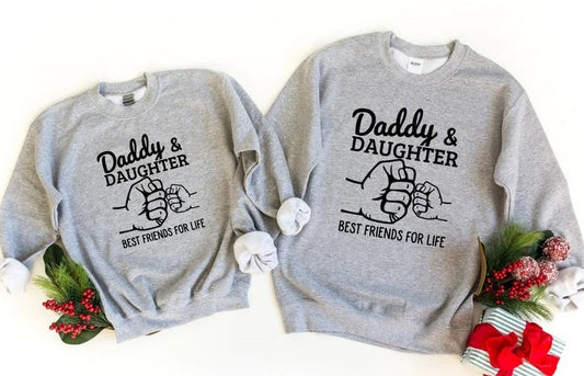 Father and Daughter Long-sleeved Sweatshirts