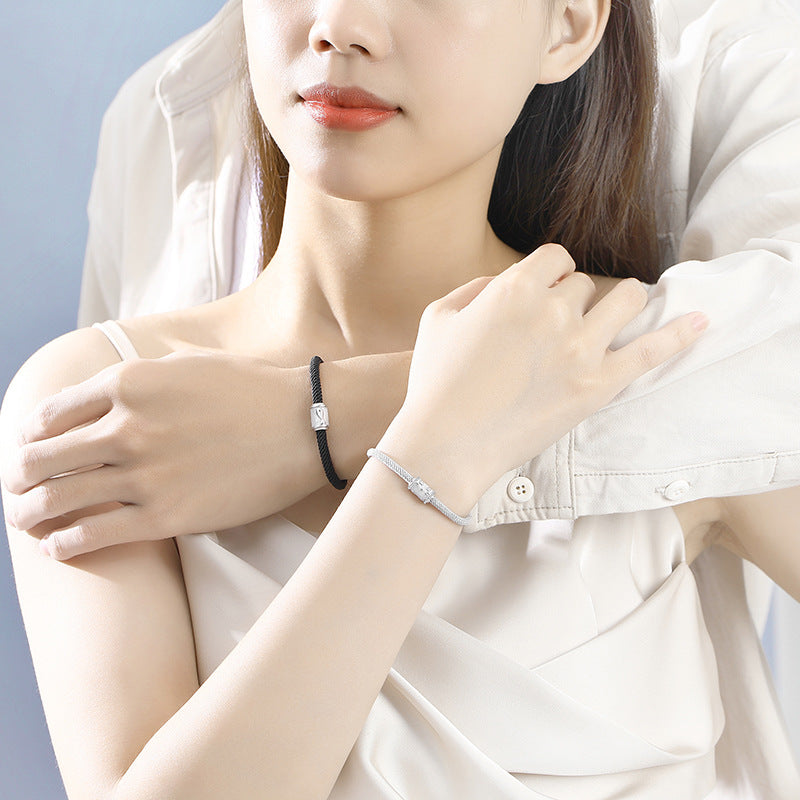 Matching Cat and Fish Bracelets Gift Set for Couples