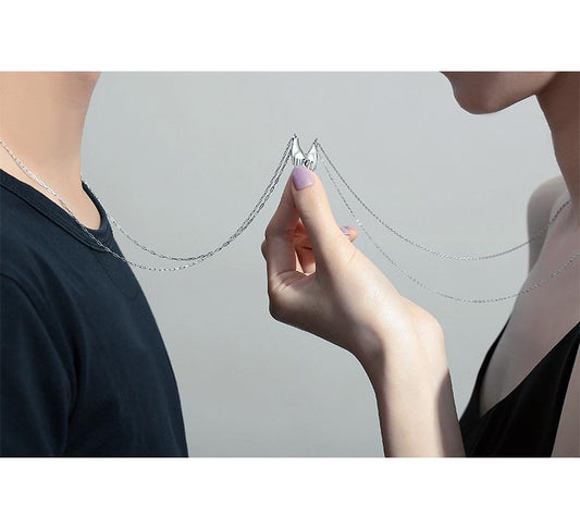 Holding Hands Promise Necklaces Set for 2