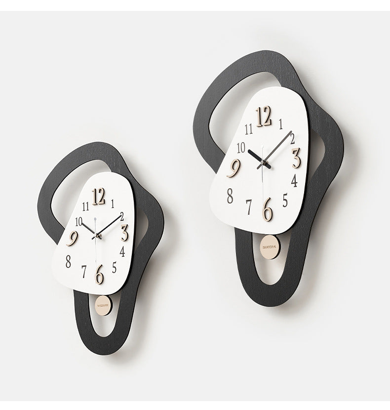 Irregular Shaped Analog Wall Clock