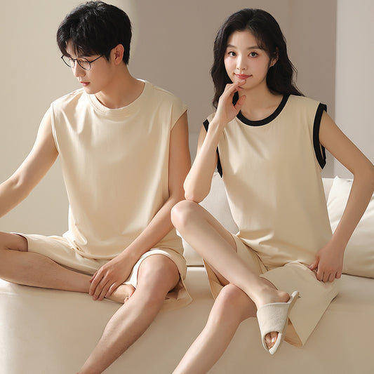 Gullei™ Matching Summer Pajamas Set Sleeveless Modal