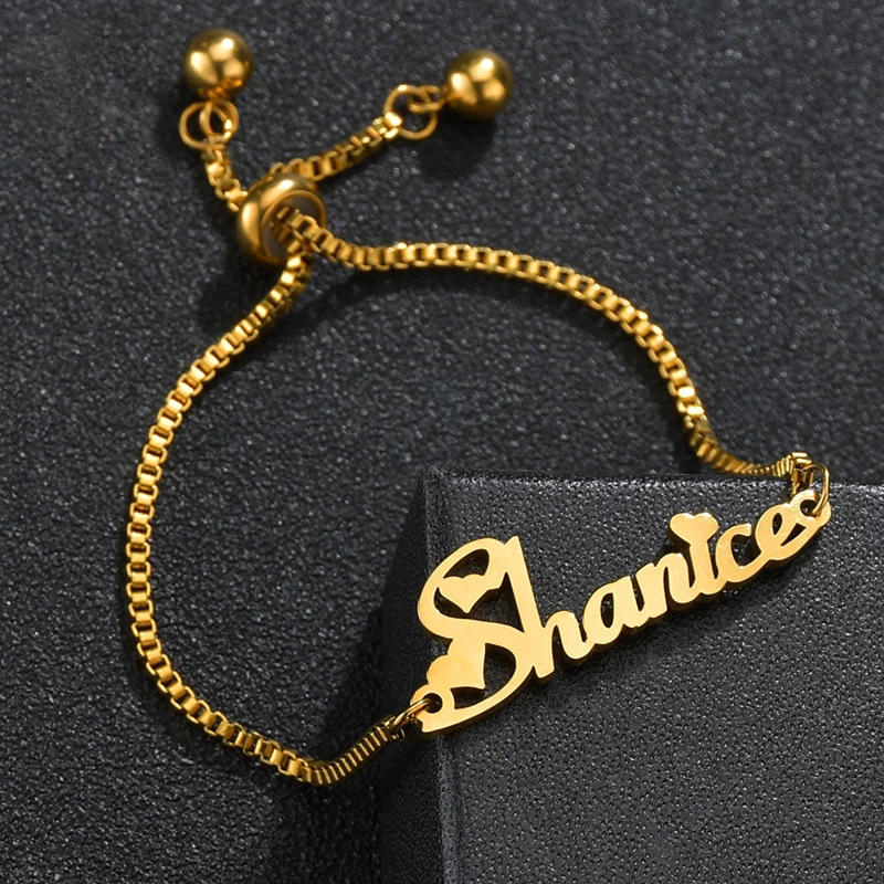 Butterfly Charm Personalized Name Bracelet